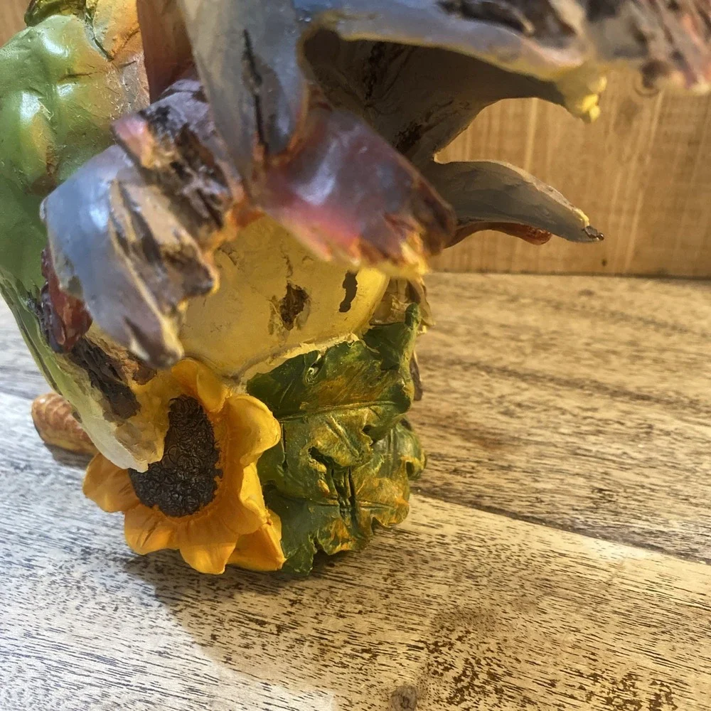Vintage Rooster, Colorful, Resin Figurine Country Decor Farmhouse Figuring